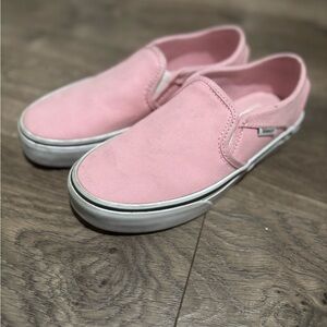 Vans Kids Pink Slip-On Sneakers